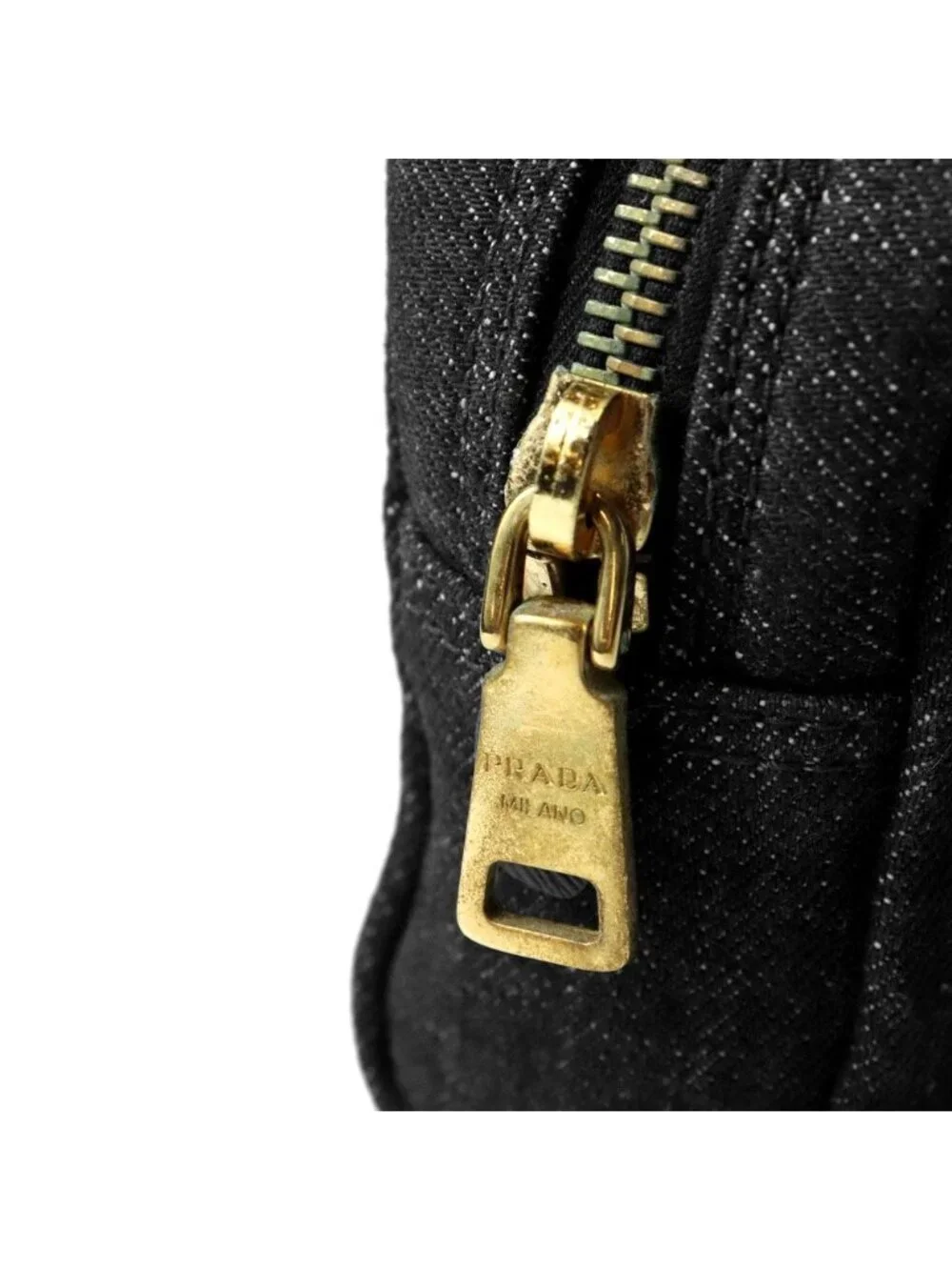 Prada Pouch Denim Black